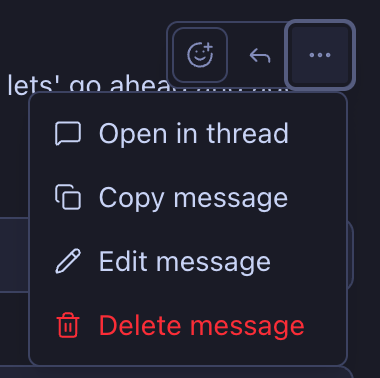 Open in thread action